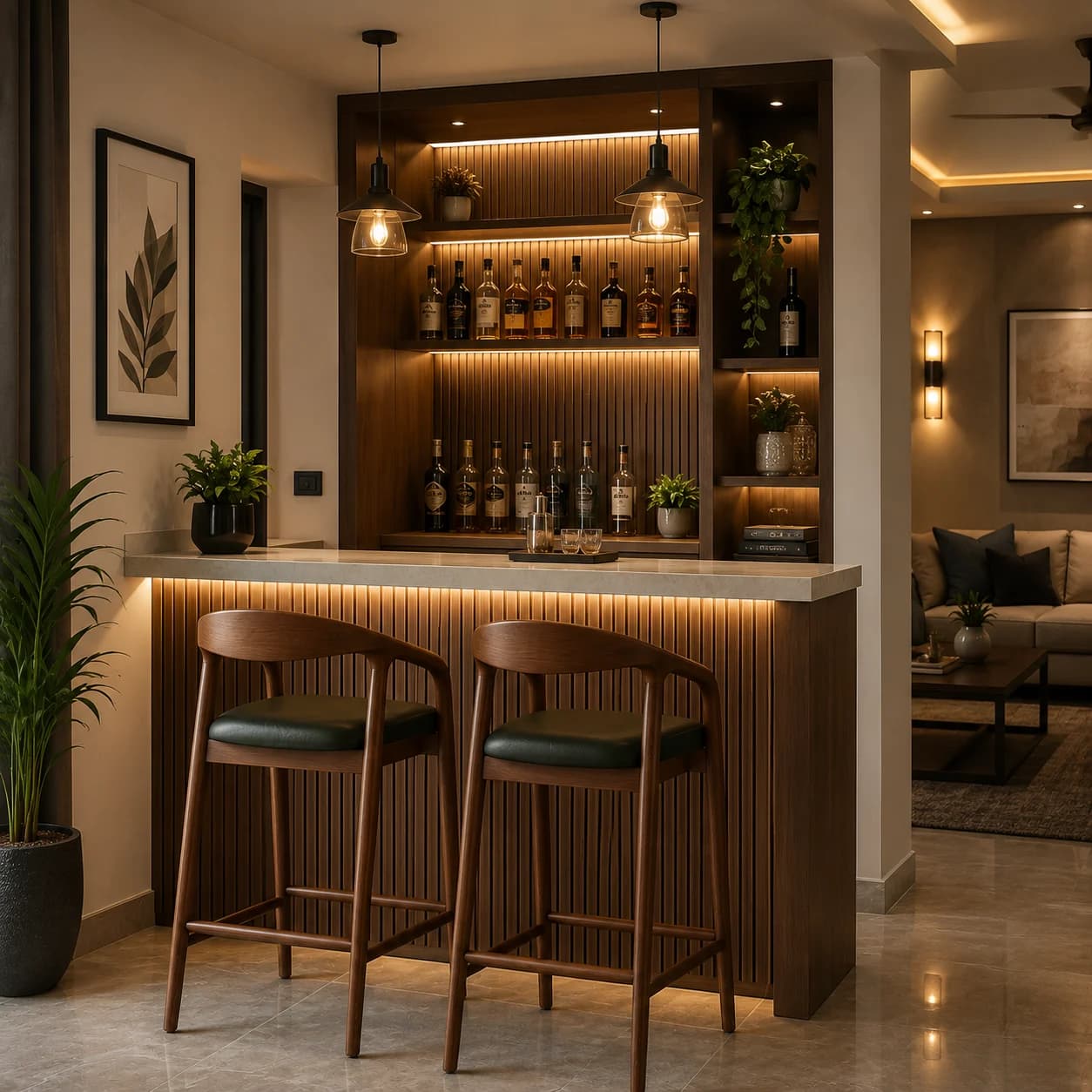 Wooden Bar Chair