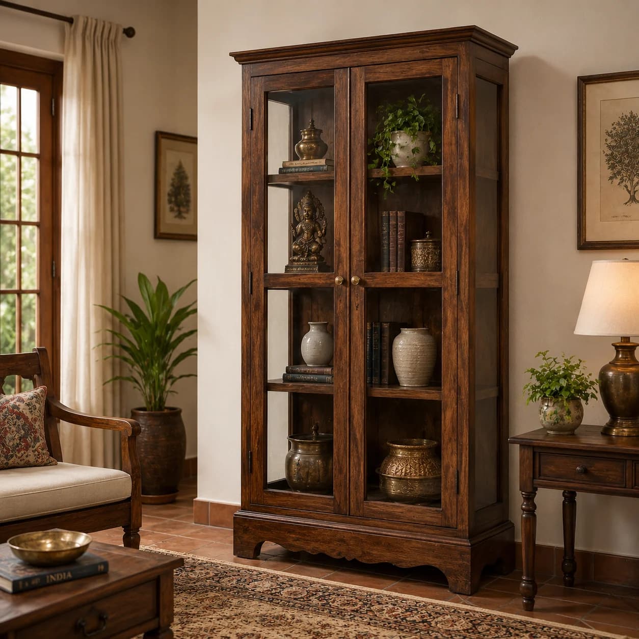 Wooden Display Cabinet