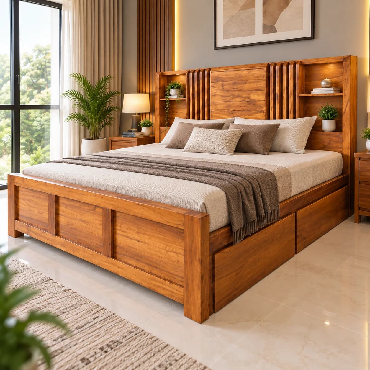 King Size Storage Bed 3